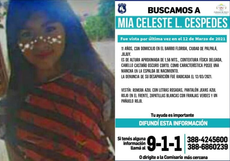 Se busca a menor desaparecida