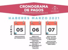 El lunes 5 de abril comienza el cronograma de pagos