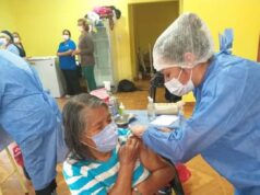 Vacunación a adultos mayores en Santa Clara