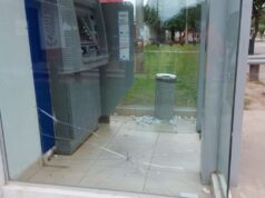 Un hombre fue detenido por causar destrozos en el cajero de calle 9 de Julio