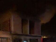 Incendio de una vivienda en barrio Belgrano