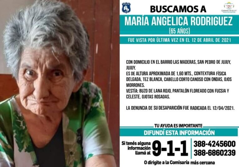 Continúa la intensa búsqueda de María Rodríguez