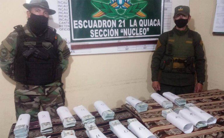 Circulaban con más de 370 mil dólares falsos y fueron detenidos en La Quiaca