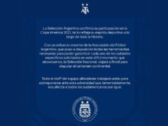 Oficial: AFA confirmó que la Selección Argentina juega la Copa América pese a la pandemia de coronavirus