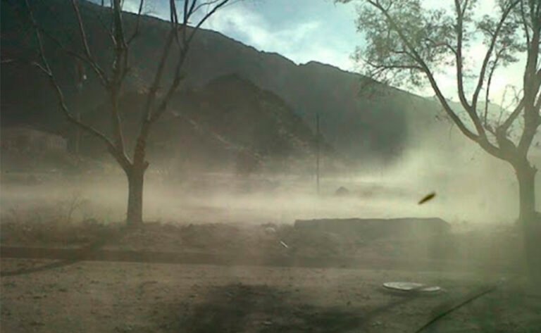 Anuncian alerta amarilla por viento norte para el centro y oeste de la provincia de Jujuy