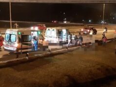 Atropellaron a un hombre que intentó cruzar la ruta y hubo un choque en cadena