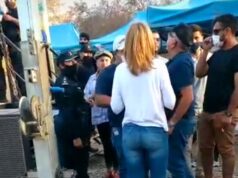 Video: El intendente Julio Bravo, enardecido, se enfrentó con la policía