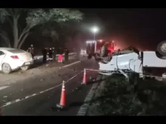 Murió el conductor de la camioneta y son cuatro las víctimas del violento accidente sobre la Ruta 66