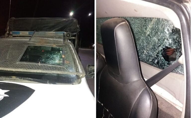 Patota de ebrios atacó un móvil y una mujer policía resultó herida en Libertador