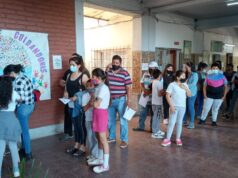 Campaña de vacunación en escuela Domingo T. Pérez