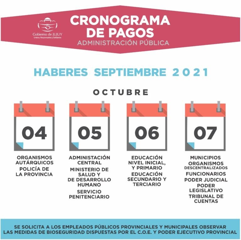 Inicia hoy el cronograma de pagos para administración pública