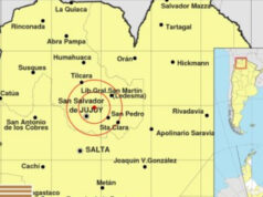 Un sismo de 3.8 grados se sintió esta mañana en Jujuy