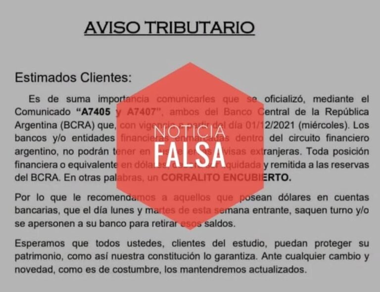 Fake news en WhatsApp: amenazan con un «corralito encubierto»