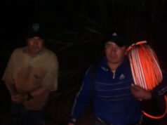 Dos pescadores quedaron atrapados por la crecida del Río Piedras en Yuto y tuvieron que ser rescatados