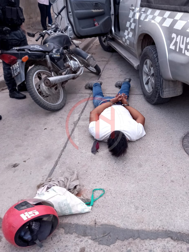 San Pedro: Aprehenden a un sujeto que robaba motos en pleno centro