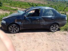 Un auto conducido por un adulto mayor volcó a la altura del Paraje Las Quintas