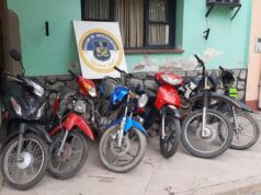 Secuestran cinco motos y otros elementos robados en Libertador