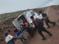 Rescatan a un hombre accidentado en La Quebrada