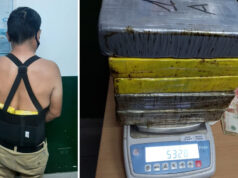 Detuvieron a tres pasajeros que transportaban 5 kilos de cocaína adosados al cuerpo