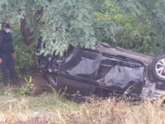 Perdió el control del auto y volcó sobre la Ruta 66 en Palpalá