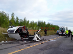 Muere un policía en ruta 66 al chocar con una camioneta en la que viajaban diplomáticos paraguayos