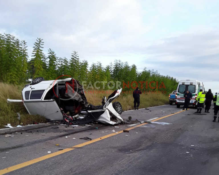 Muere un policía en ruta 66 al chocar con una camioneta en la que viajaban diplomáticos paraguayos