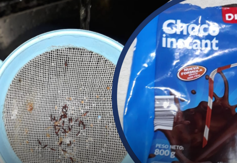 Un nene terminó internado tras consumir chocolate en polvo con gusanos