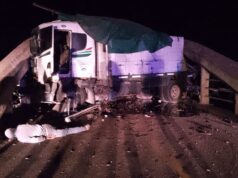 Perdió el control del camión y protagonizó un violento choque sobre la Ruta 34