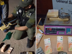 Policía salteño fue detenido en Jujuy con más de 2 kilos de cocaína y dinero en efectivo