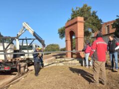 San Pedro: Robaron el mástil de la plazoleta del barrio 9 de julio