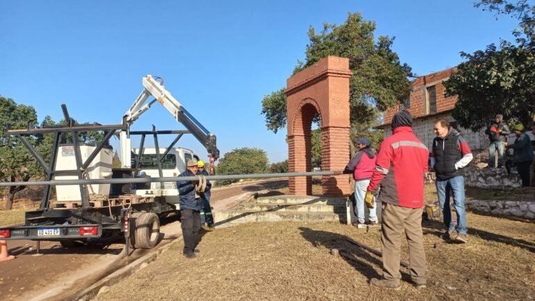 San Pedro: Robaron el mástil de la plazoleta del barrio 9 de julio