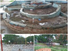 Así se encuentra el polideportivo del barrio Horacio Guzmán