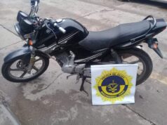 Recuperan motovehículo que había sido sustraído en Perico