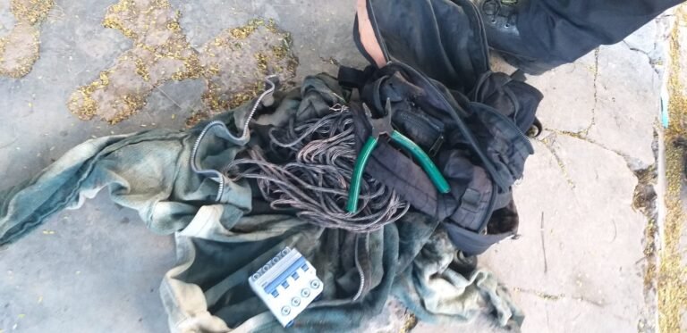 San Pedro: Demorados por robo de materiales eléctricos en el Barrio La Merced