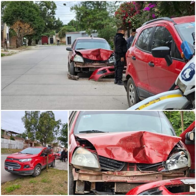 San Pedro: chocaron dos vehículos en barrio Belgrano