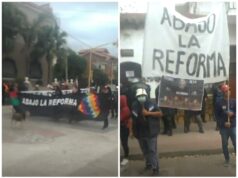 Marcha de la Multisectorial en San Pedro