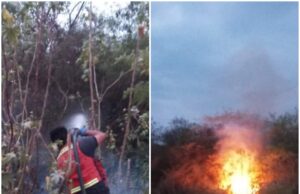La Mendieta: Incendio de Pastizales en Barrio 23 de Agosto